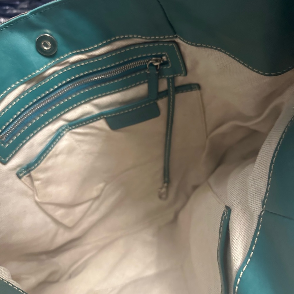 Michael Kors Turquoise Leather Hobo Bag - Picture 5 of 5